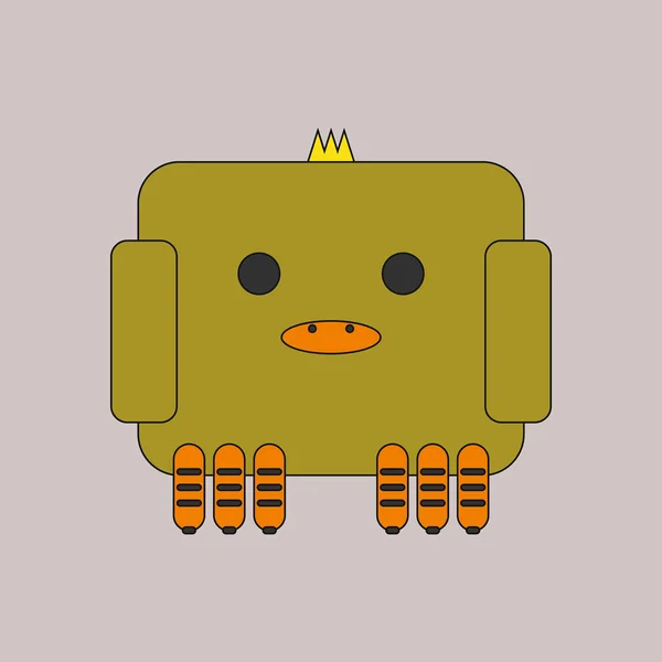 Hayvanlar üzerinde şık arka plan bebek baykuş vektör çizim