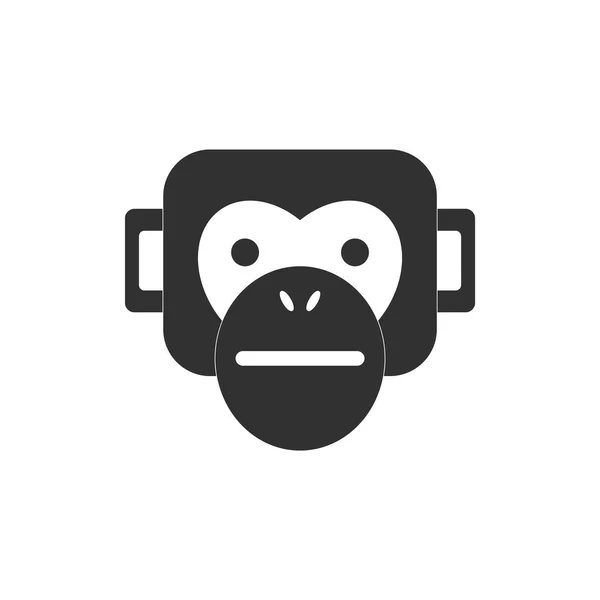 Şık arka plan goril hayvanlar vektör çizim — Stok Vektör