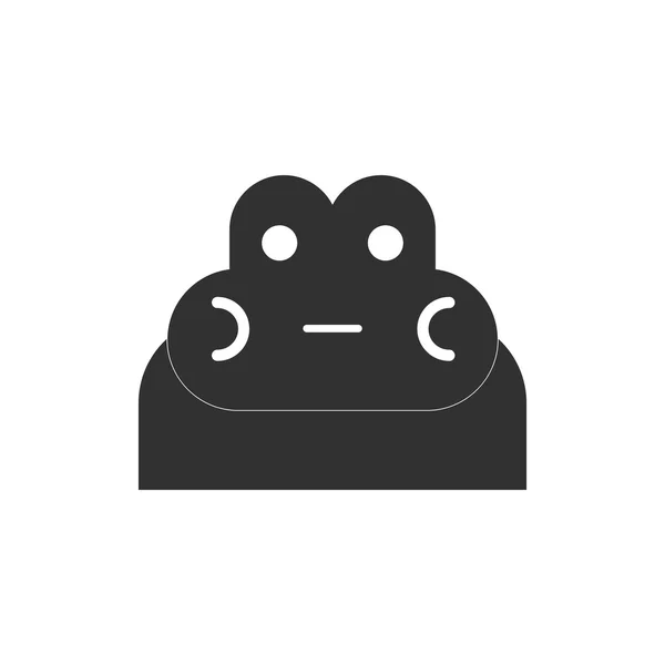 Şık arka plan kurbağa baş hayvanlar vektör çizim