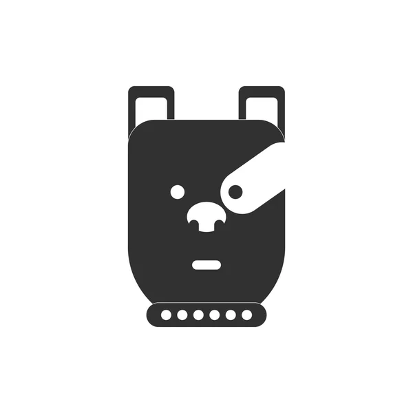 Şık arka plan köpek yüzlü hayvanlar vektör çizim