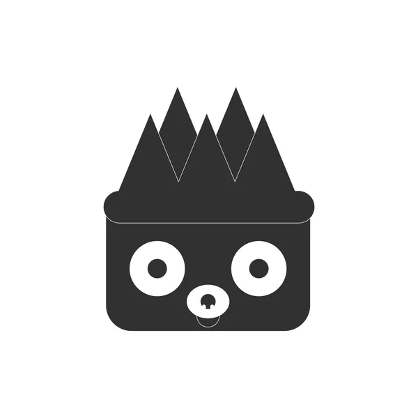 Şık arka plan koala baş hayvanlar vektör çizim