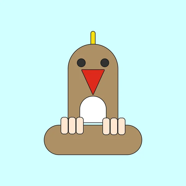 Hayvanlar üzerinde şık arka plan papağan vektör çizim