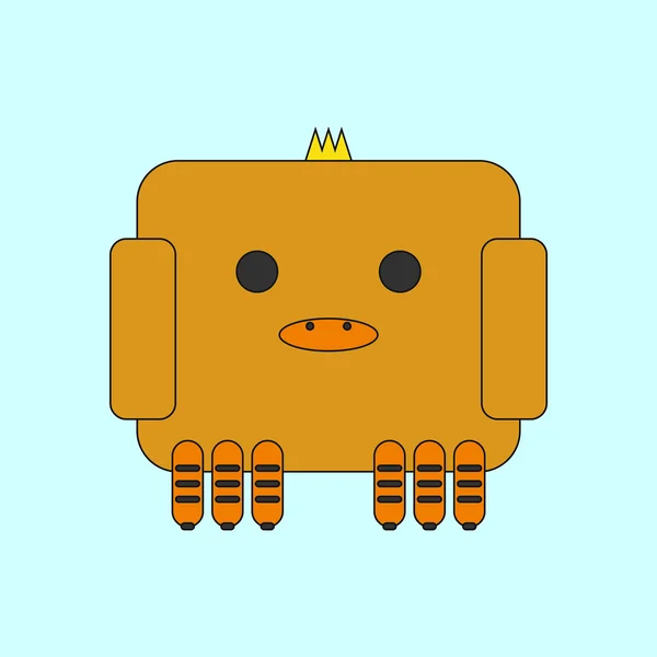 Hayvanlar üzerinde şık arka plan bebek baykuş vektör çizim