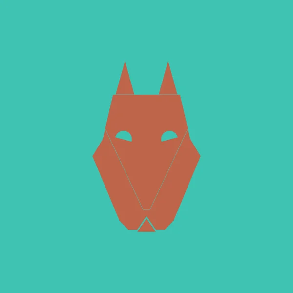 Vektor Illustration von Tieren auf stilvollem Hintergrund Wolf Symbol — Stockvektor