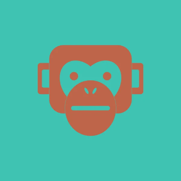 Ilustración vectorial de animales sobre fondo elegante Gorilla — Archivo Imágenes Vectoriales