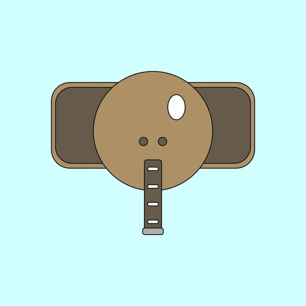 Hayvanlar şık arka plan fil namlu üzerinde vektör çizim