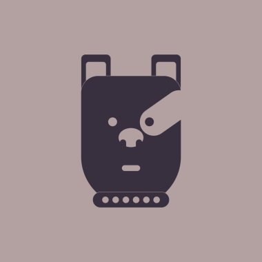 Şık arka plan köpek yüzlü hayvanlar vektör çizim