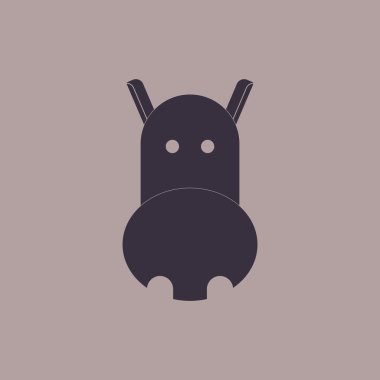 Hayvanlar üzerinde şık arka plan inek yüz vektör çizim