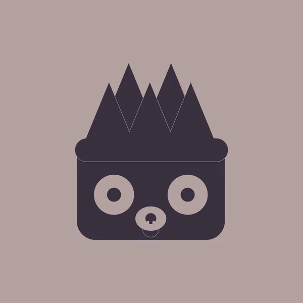 Şık arka plan koala baş hayvanlar vektör çizim