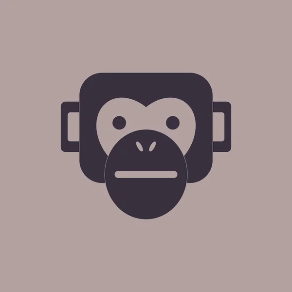 Şık arka plan goril hayvanlar vektör çizim