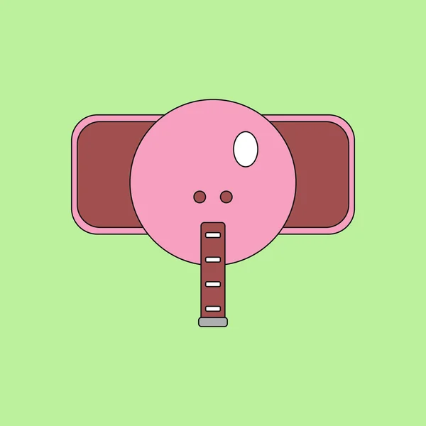 Hayvanlar şık arka plan fil namlu üzerinde vektör çizim