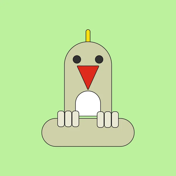 Hayvanlar üzerinde şık arka plan papağan vektör çizim