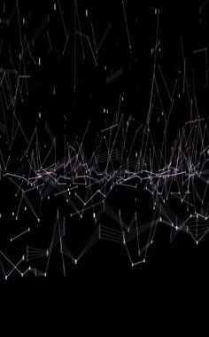 Soyut Dijital Ağ Veri Akışı Canlandırma Arkaplanı. Kusursuz Döngü Canlandırması