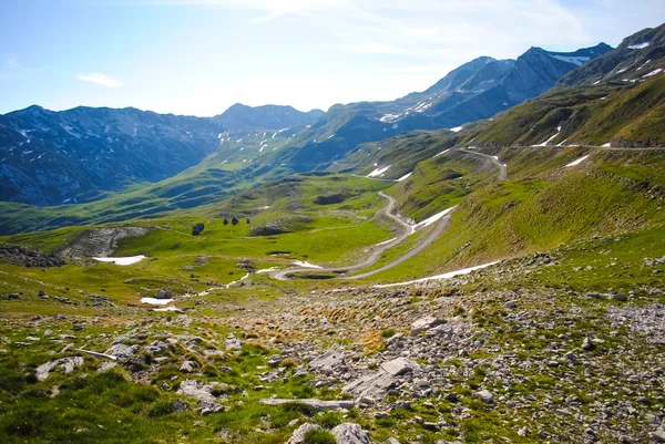 Scenic road in the mountains Stock Photo