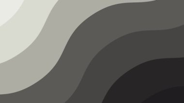 Siyah, gri ve beyaz tonlar arasında pürüzsüz geçişler içeren koyu, dalgalı bir arkaplan..