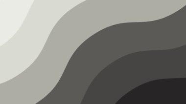 Gri renklerin değişik tonlarında pürüzsüz ve dalgalı çizgilerin yakın çekimi dinamik ve modern bir soyut desen yaratır..