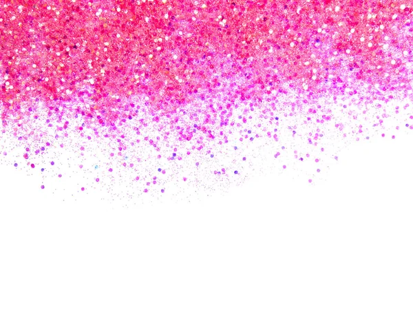 Blurred Pink Glitter Isolated White Background — Stock Photo, Image