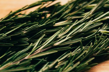 bohça dal biberiye hafif ahşap bir arka plan üzerinde