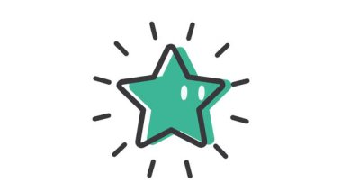 Bir yıldızda gözler ve bir gülümseme, video.