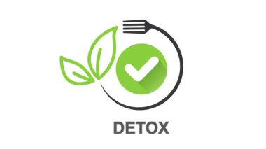 Web tasarımı, şablonlar, bilgi grafikleri için yaratıcı Detox simgesi.