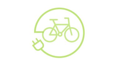 Elektrikli e-bisiklet için şarj noktası akü istasyonu.