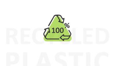 Geri dönüştürülmüş plastik - eko ambalaj harfleri.