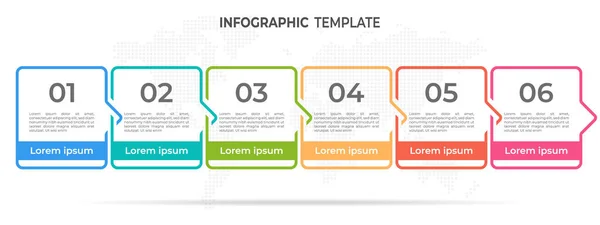 Infographie Chronologique Moderne Options — Image vectorielle