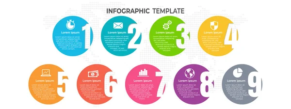 Modèle Infographique Elemrnt Avec Numéro Options — Image vectorielle