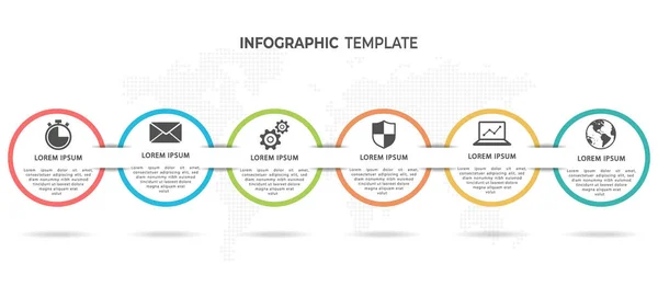 Infographie Chronologique Moderne Options — Image vectorielle