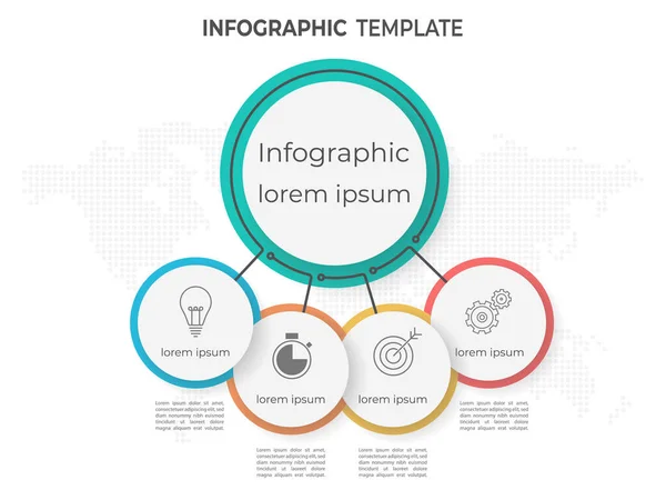 Infographic Σχεδιαγράμματα Πρότυπο Επιλογές — Διανυσματικό Αρχείο