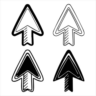 kalın ok vektör çizgisi, arkaplan yok