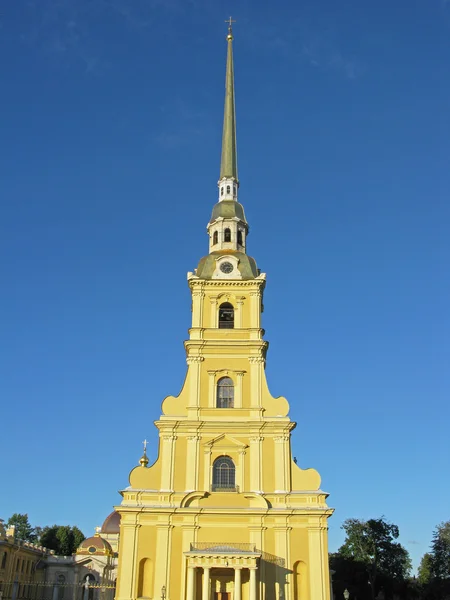 The belfry of Peter and Paul cathedral. Saint Petersburg, Russia.