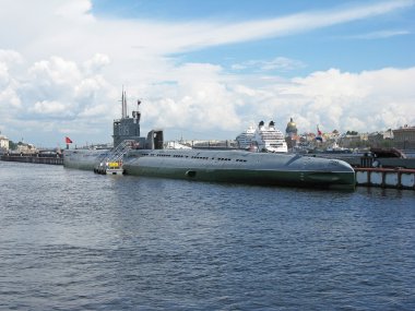 Sankt Petersburg 'daki Denizaltı Müzesi. Rusya.