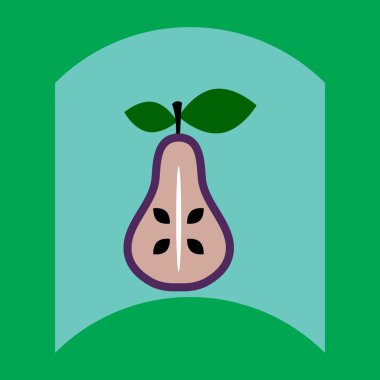 düz vektör simgesi tasarım koleksiyonu lezzetli meyve