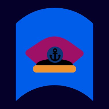 düz vektör simgesi tasarım koleksiyonu deniz kap