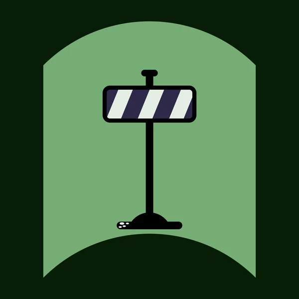 Płaskie wektor ikona projekt kolekcji znak drogowy — Wektor stockowy