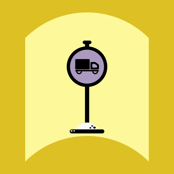 Platte vector icon design collectie verkeersbord — Stockvector