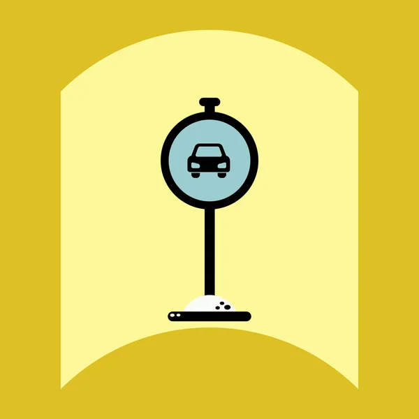 Vector plano icono diseño colección carretera señal — Archivo Imágenes Vectoriales