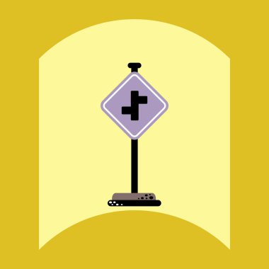 düz vektör simgesi tasarım koleksiyonu yol işareti