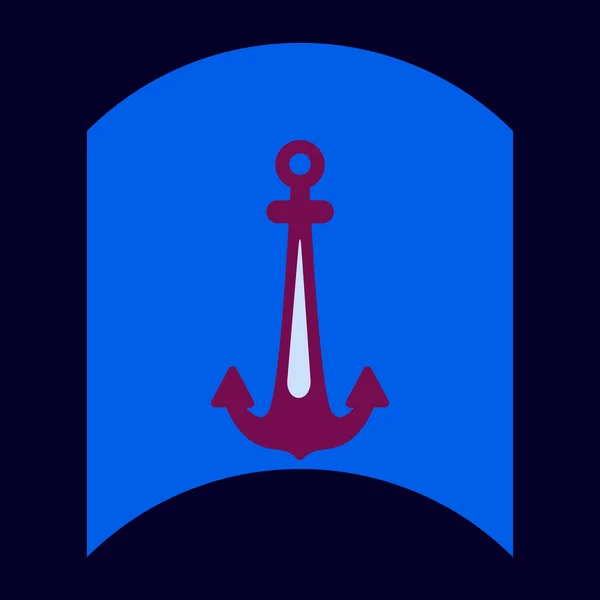 Płaskie wektor ikona projekt kolekcji kotwicę morską — Wektor stockowy