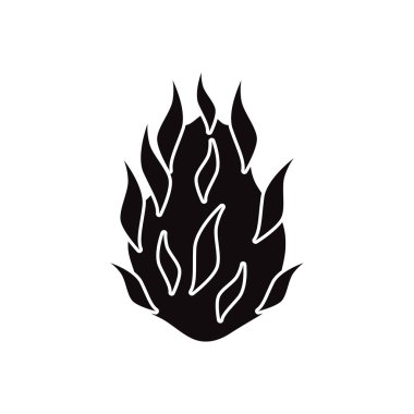 Beyaz arka plan lezzetli meyve siyah vektör simgesine