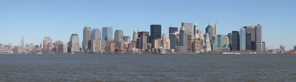 全景景观的曼哈顿天际线 — 图库照片