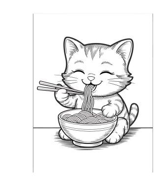 Ramen vektör illüstrasyon grafik sanatı