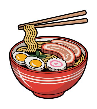 Ramen vektör illüstrasyon grafik sanatı