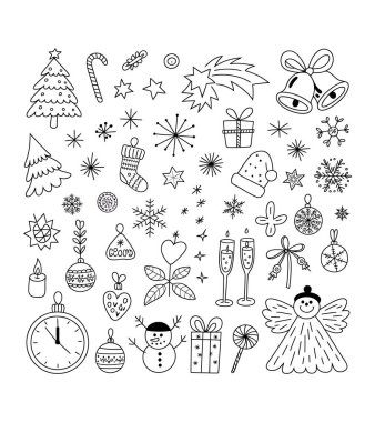 Noel Element vektör illüstrasyonuName