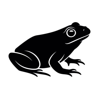 Siyah ve Beyaz Siluet Vektör İllüstrasyonu