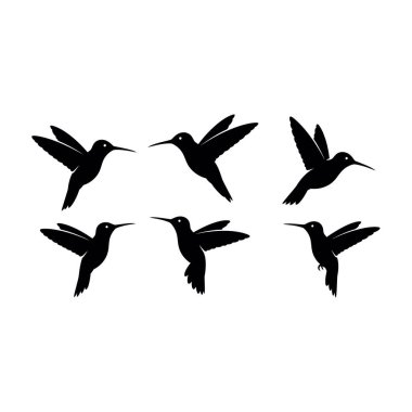 Siyah ve Beyaz Siluet Vektör İllüstrasyonu