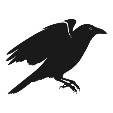 Siyah ve Beyaz Siluet Vektör İllüstrasyonu