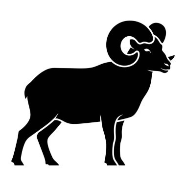 Siyah ve Beyaz Siluet Vektör İllüstrasyonu