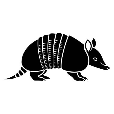 Siyah ve Beyaz Siluet Vektör İllüstrasyonu